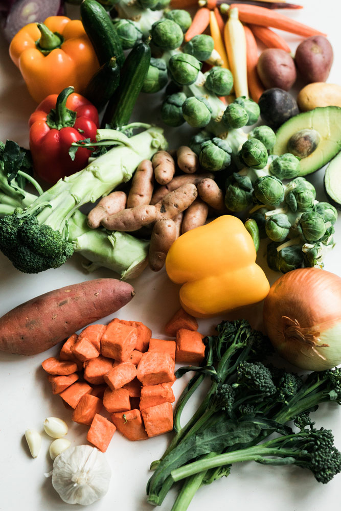 Variety of fresh vegetables