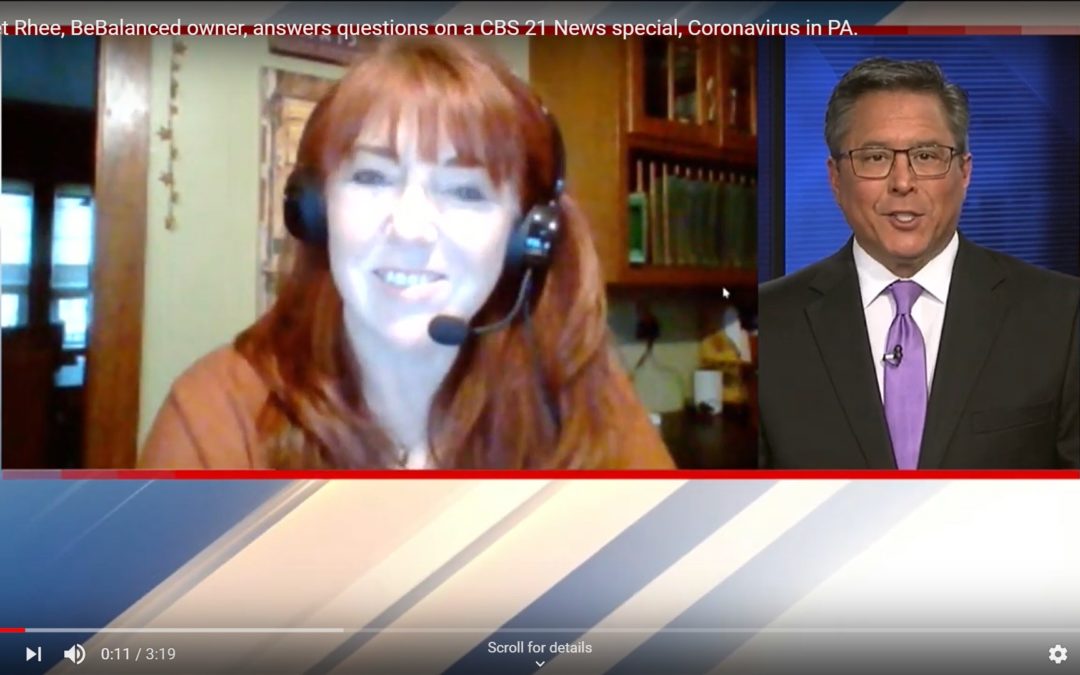 Paget Rhee, BeBalanced owner, answers questions on a CBS 21 News special, Coronavirus in PA.