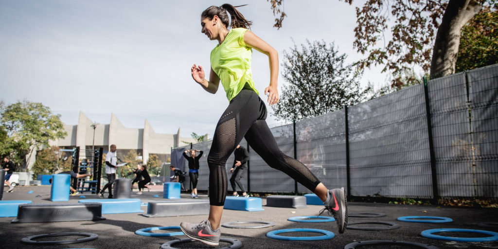 Woman exercising